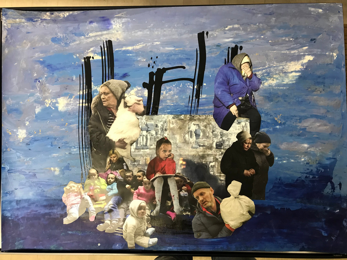 Le ciel noir de neige