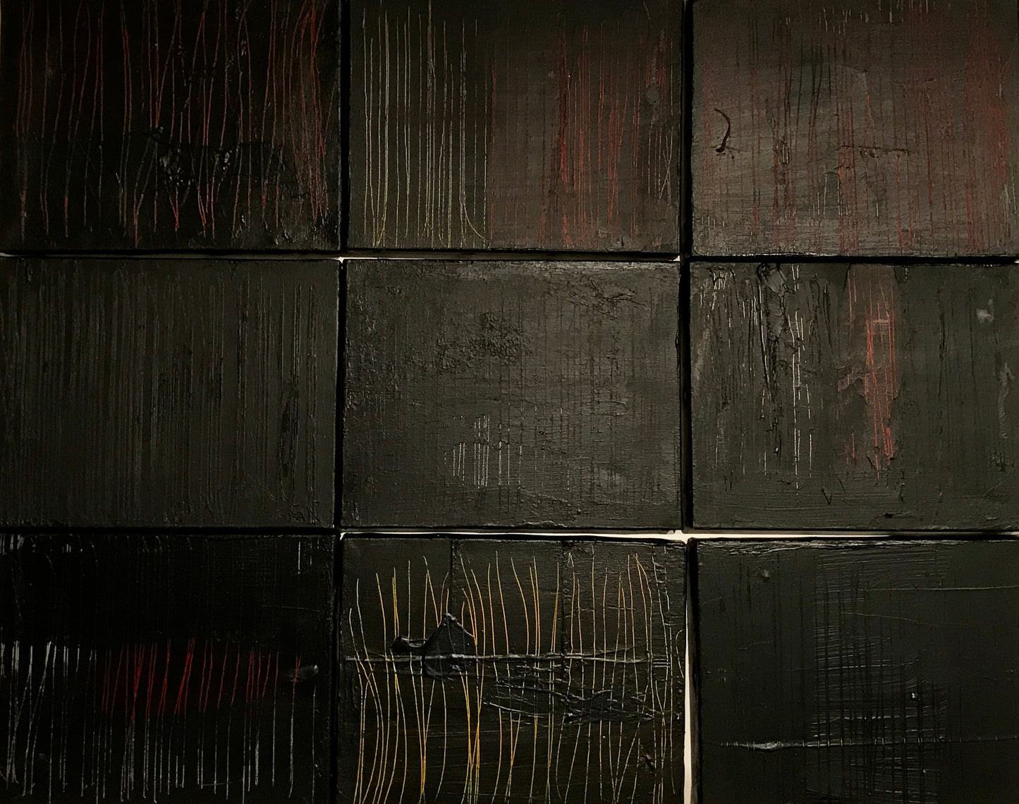 Caresser les ombres ( 9 toiles 30 x 20)