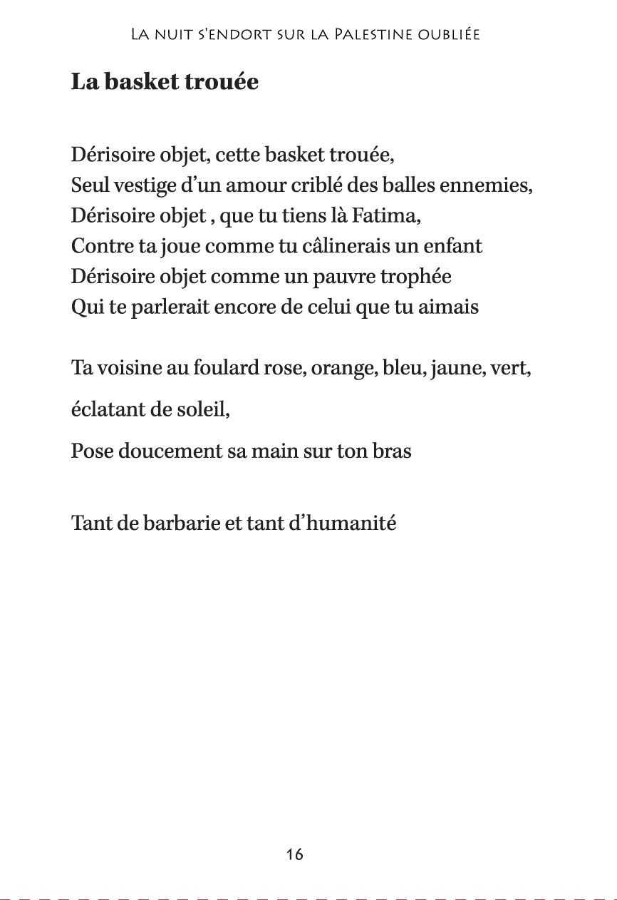 La nuit s'endort sur la Palestine oubliée